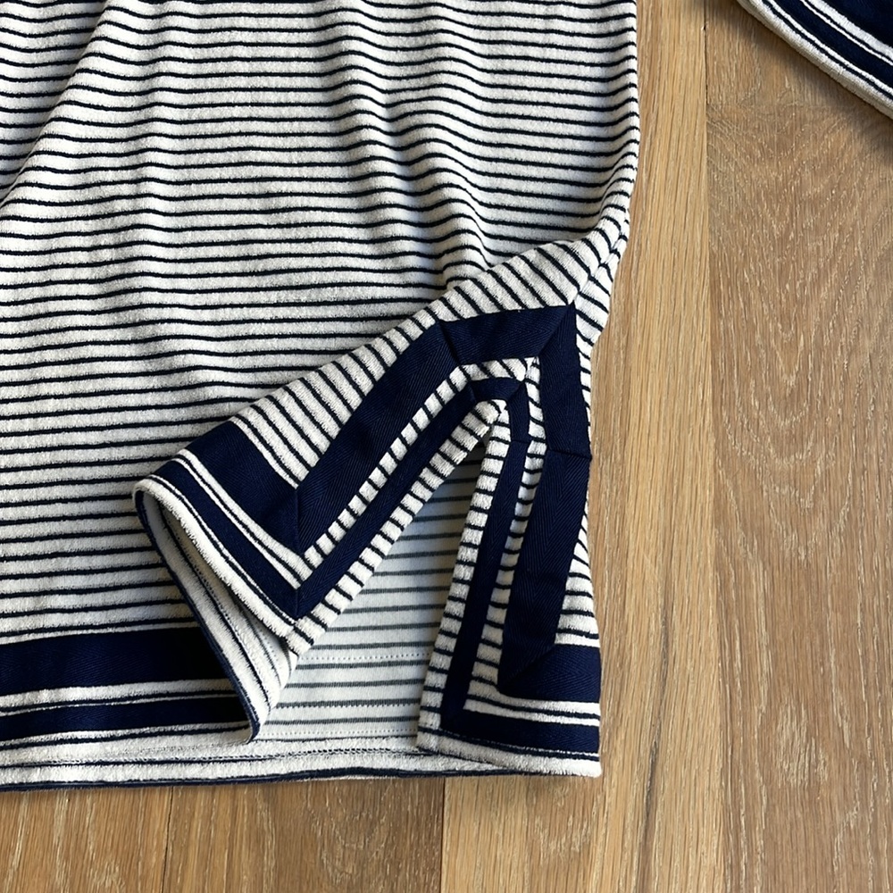 NWT cabana Life navy stripe terry tunic. UPF 50+ - Picture 2 of 9